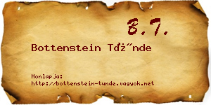 Bottenstein Tünde névjegykártya